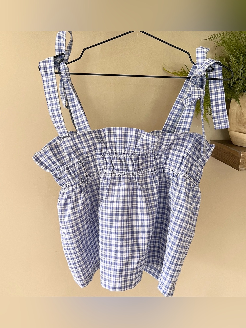 English Factory gingham tank